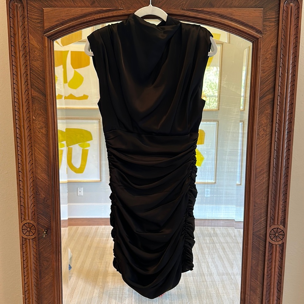 Babaton ruched silk contour dress for Aritzia